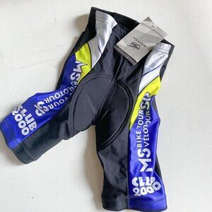NWT Vintage Sugoi Padded Unisex Cycling  Shorts S